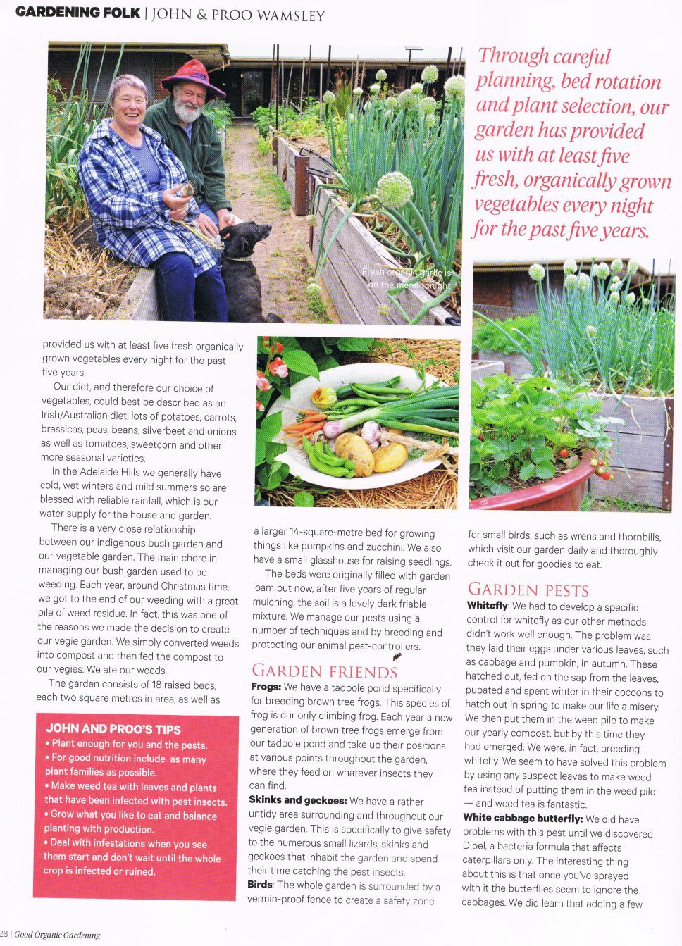 Good Organic Gardening Article